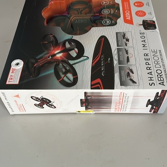 🆕 Sharper Image. Aero Drone. Rechargeable LED stunt drone - Picture 3 of 7
